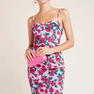 Black Halo BECCA Pink Floral Rose Sheath Dress- SIZE 0